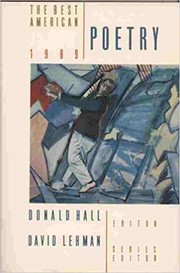 Front cover of The Best American Poetry 1989 by Donald Hall