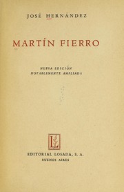Front cover of Martín Fierro by José Hernández