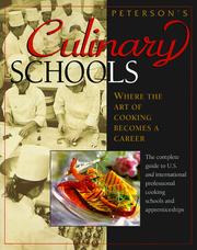 Cover of Culinary Schools by Peterson's