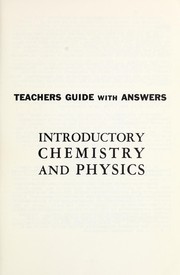 Front cover of Introductory chemistry and physics by Norman J. Pickard