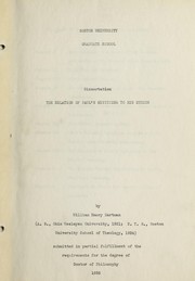 Front cover of The relation of Paul's mysticism to his ethics by William Emory Hartman