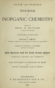 Front cover of Victor von Richter's text-book of inorganic chemistry by Victor von Richter