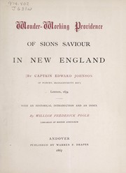 Front cover of Wonder-working Providence, 1628-1651 by Edward Johnson