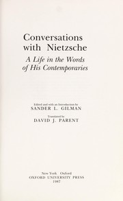 Cover of Conversations with Nietzsche by Sander L. Gilman
