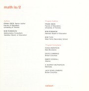 Cover of Math is .... by Frank Ebos