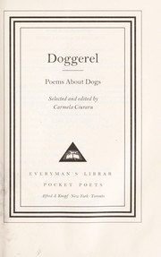 Cover of Dog poems by Carmela Ciuraru