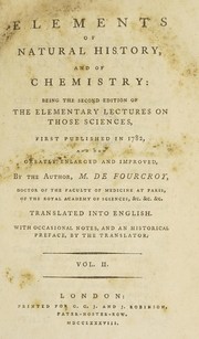 Cover of Elements of natural history, and of chemistry by Antoine François de Fourcroy