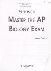 Front cover of Peterson's master the AP biology exam by Glenn E. Croston