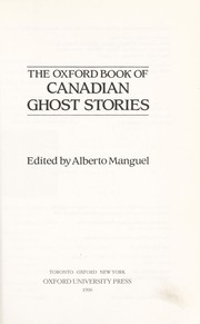 Front cover of The Oxford book of Canadian ghost stories by Alberto Manguel