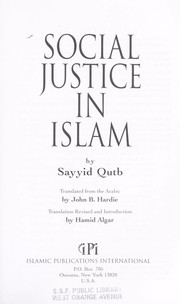 Front cover of Social justice in Islam by Sayyid Quṭb