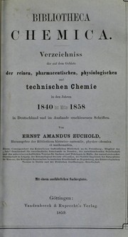 Cover of Bibliotheca chemica by Ernst Amandus Zuchold