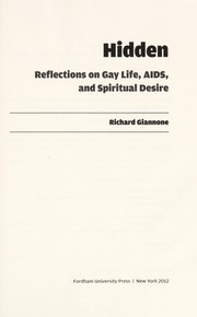 Cover of Hidden by Richard Giannone