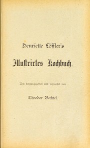 Front cover of Henriette L©œffler's Grosses illustrirtes Kochbuch by Henriette L©œffler