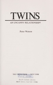 Cover of Twins by Watson, Peter
