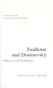 Cover of Faulkner and Dostoevsky by Jean Weisgerber