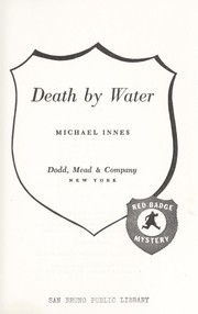 Front cover of Death by Water/(English Title = Appleby at Allington) by Michael Innes