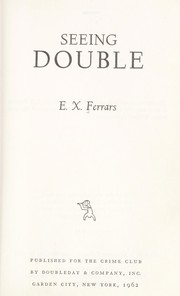 Cover of Seeing double by Elizabeth Ferrars