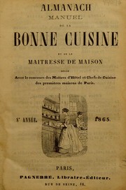 Front cover of Almanach manuel de la bonne cuisine et de la ma©ʾtresse de maison by Unknown