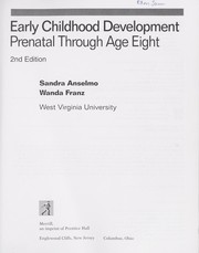 Cover of Early childhood development by Sandra Anselmo