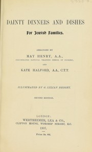 Front cover of Dainty dinners and dishes for Jewish families by May Henry