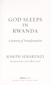 Front cover of God sleeps in Rwanda by Joseph Sebarenzi
