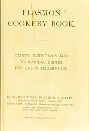 Front cover of Plasmon cookery book by International Plasmon Limited