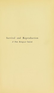 Front cover of Survival and reproduction by Hermann Reinheimer