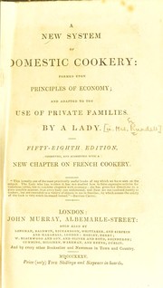 Cover of A new system of domestic cookery by Maria Eliza Ketelby Rundell