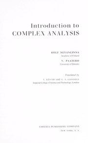 Front cover of Einführung in die Funktionentheorie by Rolf Herman Nevanlinna