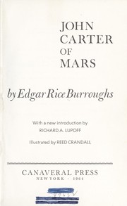 Front cover of John Carter of Mars by Edgar Rice Burroughs