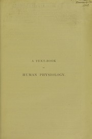 Cover of A textbook of human physiology by Leonard Landois