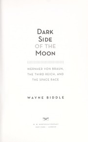 Front cover of Dark side of the moon by Wayne Biddle