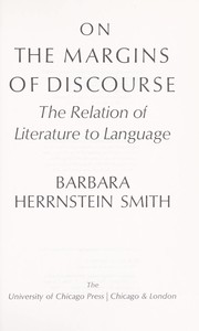 Front cover of On the Margins of Discourse by Barbara Herrnstein Smith