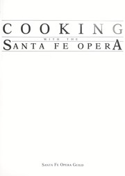 Cover of Cooking with the Santa Fe Opera by Unknown