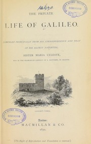 Cover of The private life of Galileo by Galileo Galilei