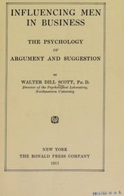 Cover of Influencing men in business by Walter Dill Scott