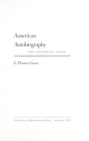 Cover of American autobiography by G. Thomas Couser