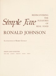 Cover of Simple fare by Ronald Johnson