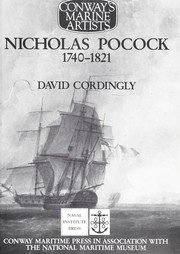 Cover of Nicholas Pocock, 1740-1821 by David Cordingly