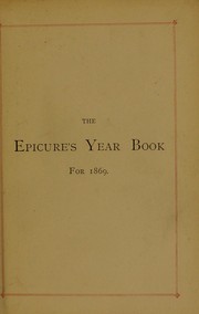 Front cover of The epicure's year book for 1869 (second year) by Jerrold, Blanchard