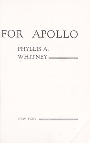 Cover of Seven Tears for Apollo by Phyllis A. Whitney