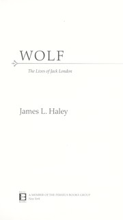 Cover of Wolf by James L. Haley