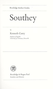 Cover of Southey by Kenneth Curry
