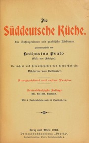 Cover of Die s©ơddeutsche K©ơche by Scheiger, Katharina Prato Edle von