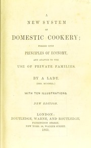 Cover of A new system of domestic cookery by Maria Eliza Ketelby Rundell
