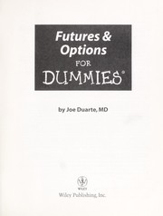 Cover of Futures & options for dummies by Joe Duarte