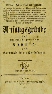 Front cover of Nikolaus Joseph Edlen von Jacquin's Anfangsgr©ơnde der medicinisch-practischen Chymie by Jacquin, Nikolaus Joseph Freiherr von