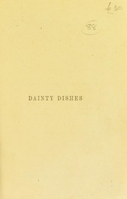 Front cover of Dainty dishes by St Clair, Harriett Lady