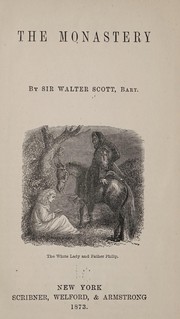 Cover of The monastery by Sir Walter Scott