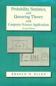 Cover of Probability, statistics, and queueing theory by Arnold O. Allen